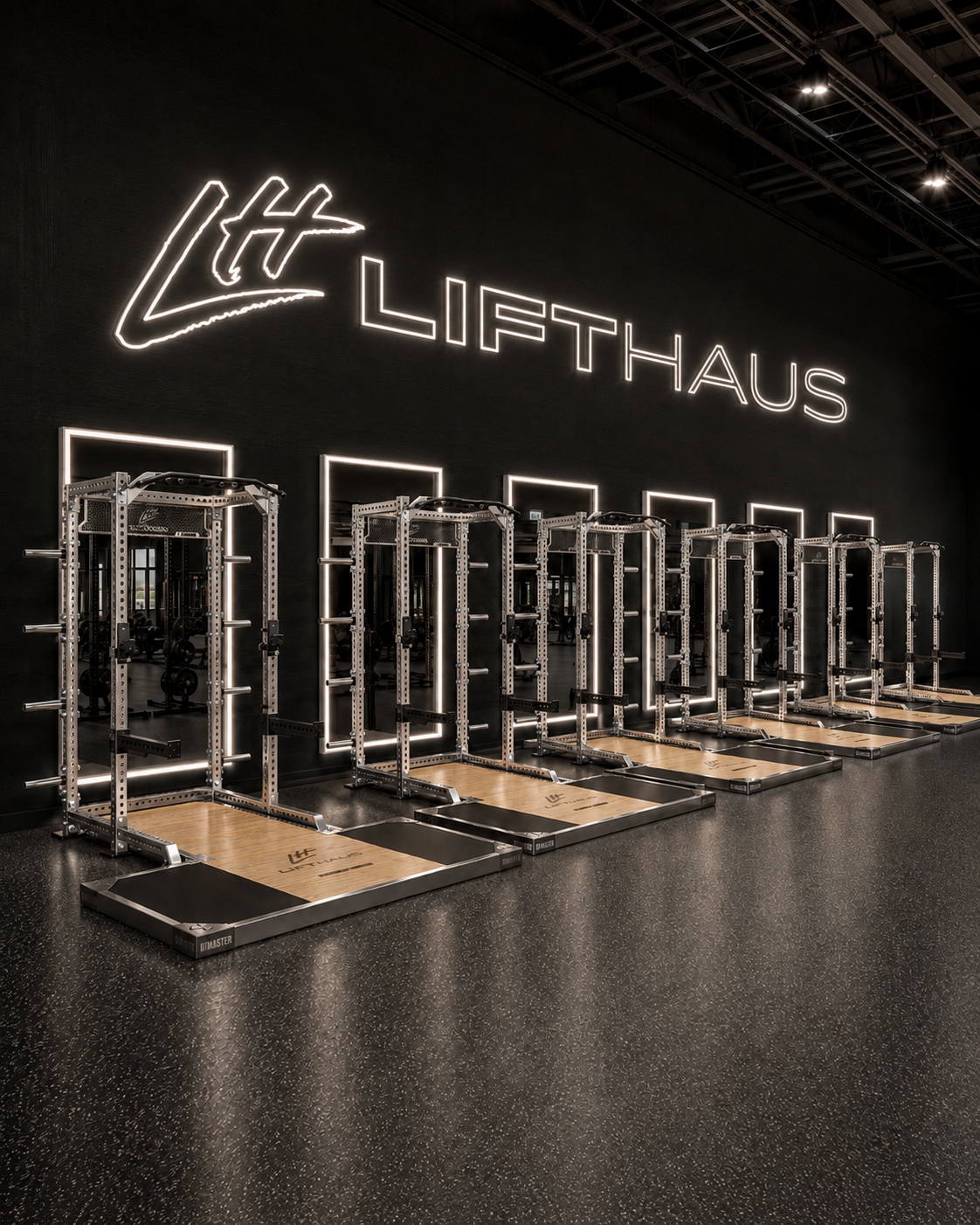 Stainless Steel Squat Racks at LiftHaus Roseville